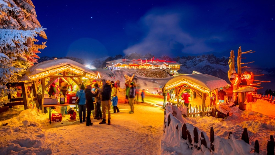 Magische kerstmarkt in Ellmau.